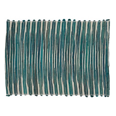 Turquoise Water Hyacinth Rectangular Placemats Set of 4