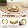 Unique Bargains Stainless Steel Decorative Heart Shape Jewelry Serving Trays for Candle Drink - 3 of 4