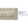 COZONY 78" Faux Leather Sofa Couch with Deep Seats, 3-Seater Modern Sofa with Pillows & Wood Legs for Living Room - 3 of 4