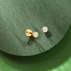 Pure Collection by Ross-Simons 0.10 ct. t.w. Bezel-Set Diamond Flat-Back Stud Earrings in 14kt Yellow Gold - 4 of 4