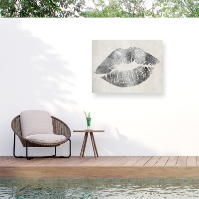 Trademark Fine Art - Color Bakery Hollywood Kiss Silver Matted Framed Art