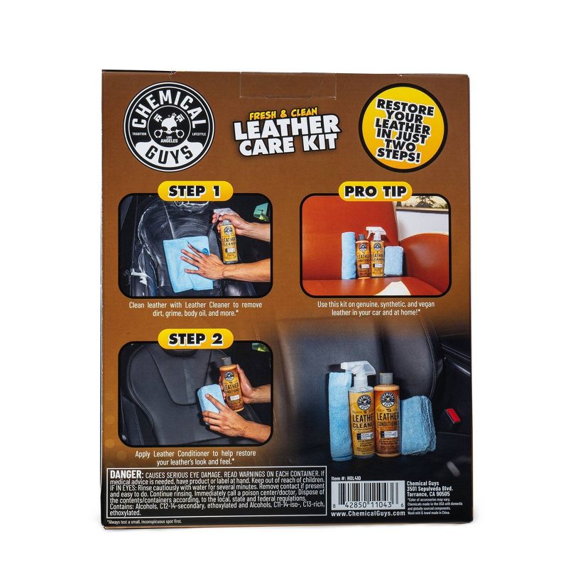 Chemical Guys Kit (4 Piece) Leather Kit, 3 of 4