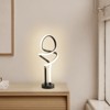 DOMETOUR Small Unique Bedside Dimmable LED Table Lamp with Plug, Modern Desk Lamp for Girls Room, Living Room, Dresser - 3 of 4