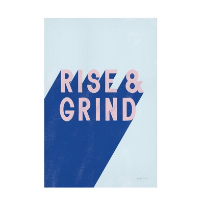 30" x 47" Becky Thorns 'Rise and Grind' Unframed Canvas Art - Trademark Fine Art