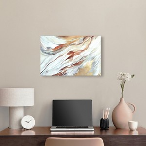 Art Remedy The Gold Splashes Boho Abstract Wall Art Unframed - 1 of 4