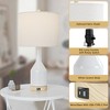 Maxax 24" Ceramic Table Lamps Set of 2 - 4 of 4