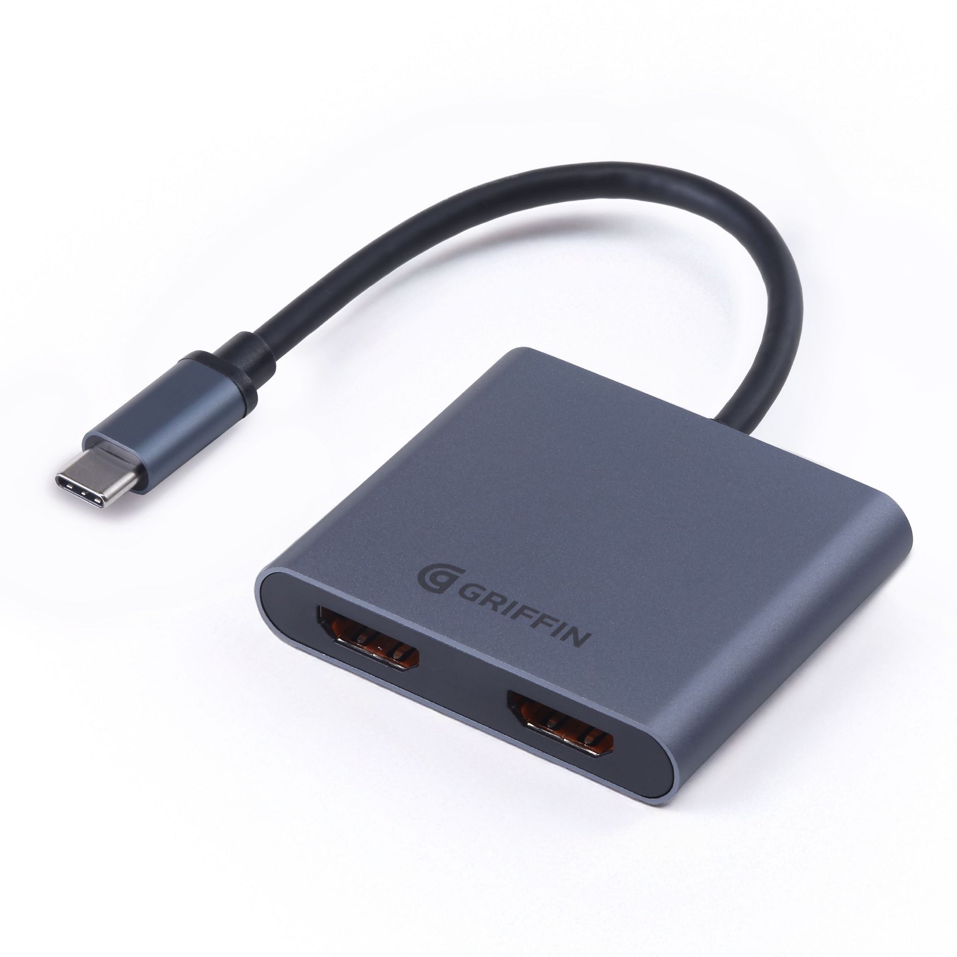 Griffin 4-in-1 USB-C Multiport Hub with 100W PD and Dual 4K HDMI