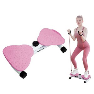 Feierdun Exercise Twist Boards for Home Workout,Waist Twister Machine Exercise,Balance Board for Weight Loss (Pink) - 1 of 4
