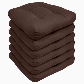 Patio Cushions Outdoor Chair Pads Thick Fiber Fill Tufted 19" x 19" Seat Cover by Sweet Home Collection™