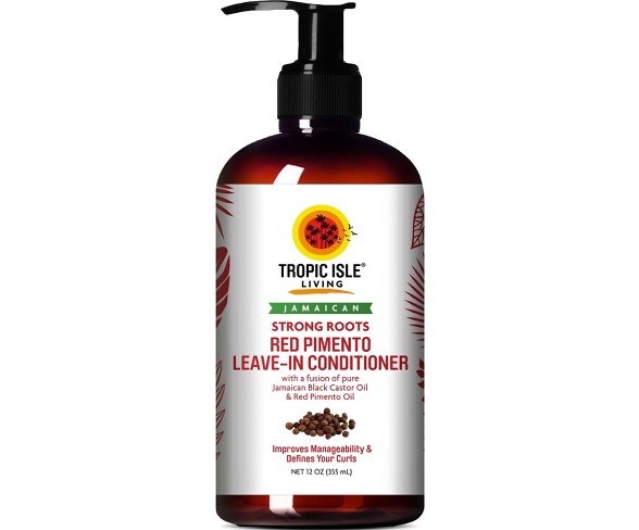 Tropic Isle Living Jamaican Strong Roots Red Pimento Edge Leave-in Conditioner - 12oz