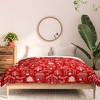 Pimlada Phuapradit Christmas village Red Comforter + Pillow Sham(s) - Deny Designs - 3 of 3