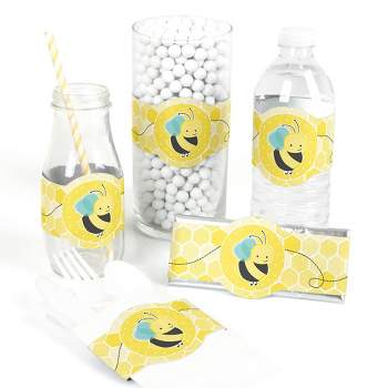Big Dot Of Happiness Baby Boy Teddy Bear - Baby Shower Water Bottle Sticker  Labels - Set Of 20 : Target