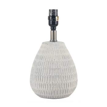 Ceramic Textured Table Lamp Base White - Threshold™