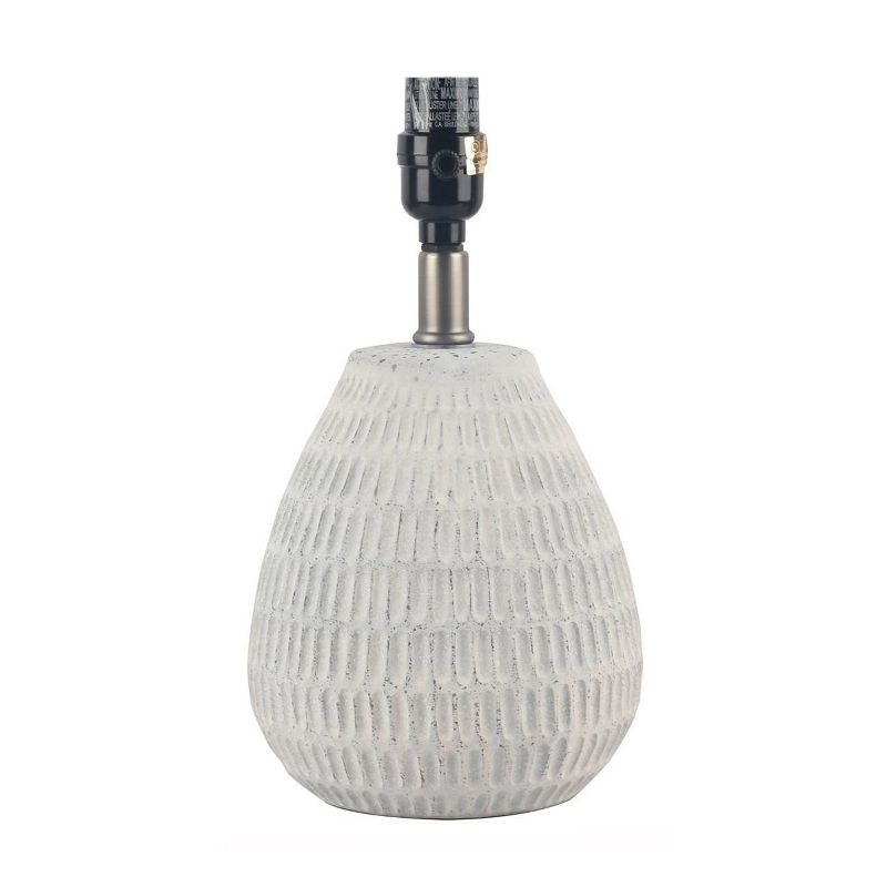 Ceramic Textured Table Lamp Base White - Threshold™, 1 of 9