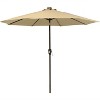 Sunnydaze Outdoor Aluminum Sunbrella Patio Umbrella with Solar LED Light Bars and Tilt - 9' - 4 of 4