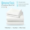 Dormeo SnowTek Cooling Organic Bamboo Rayon Bed Sheets Set - Deep Pockets, Hypoallergenic - 3 of 4