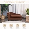 Okak Soft Elevated Storage Pet Bed for Small & Medium Dogs,Raised Pet Couch Comfy Dog Sofa Bed with Back - 4 of 4