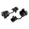 Unique Bargains Nylon Flat Cable Wire Strain Bushing Grommet 6N-4 Black 12pcs - 4 of 4