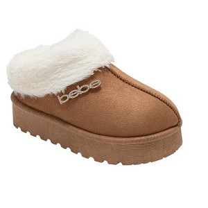 bebe Girls' and Toddler Boots - Kids Winter Snow Boots with Faux Fur Trim, Platform Shoes for Little Kid/Big Kid/Toddler - 1 of 4