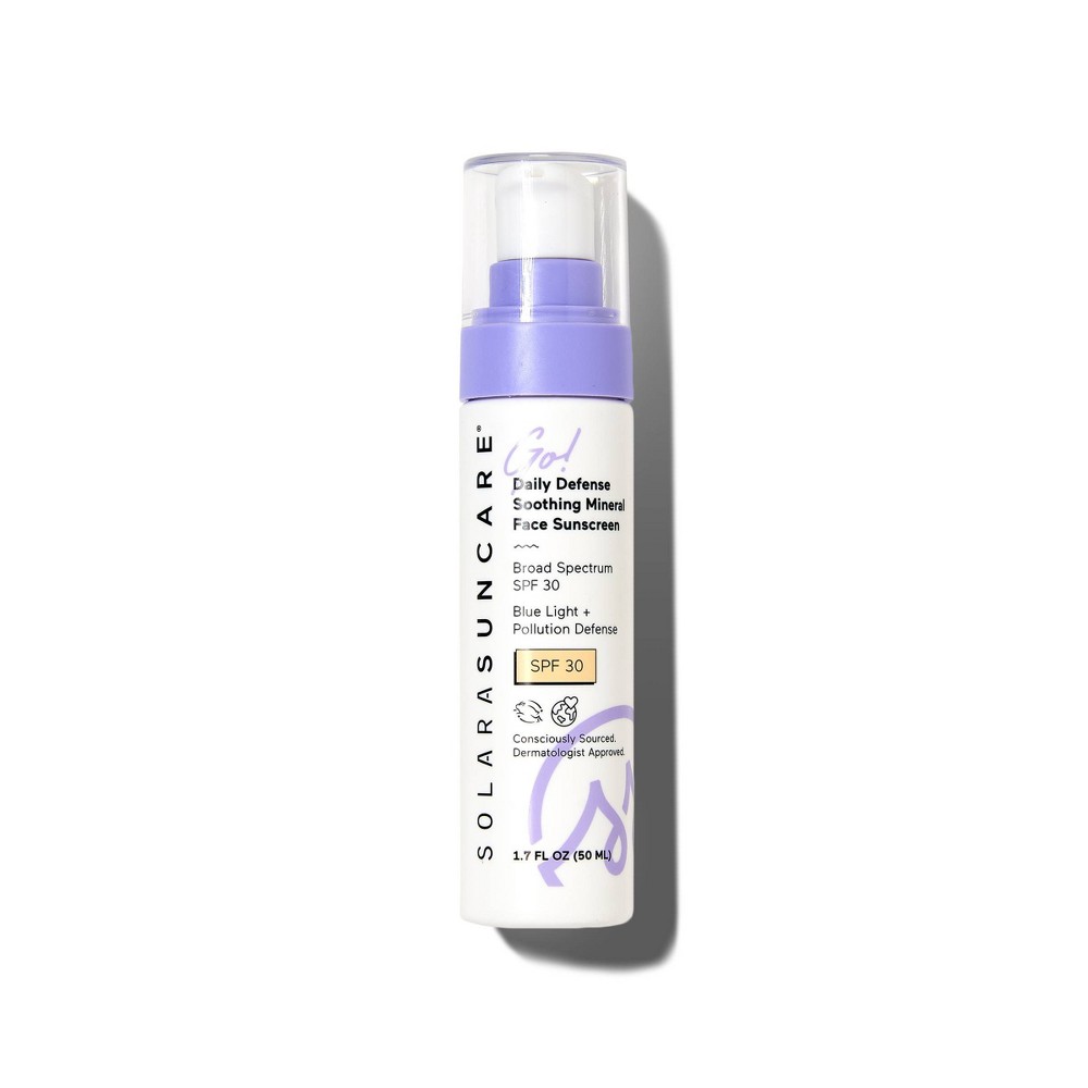 Photos - Cream / Lotion Solara Suncare Daily Defense Mineral Sunscreen - SPF 30 - 1.7 fl oz