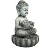 Northlight 21.5" Buddha in Sukhasana Pose Outdoor Garden Water Fountain - 4 of 4
