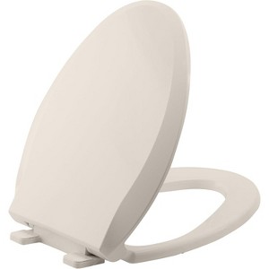 Whizmax Toilet Seat with Slow Soft Close - Easy to Install and Clean, Never Loosens - Fits Most Elongated - 1 of 4