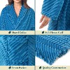 PAVILIA Super Soft Womens Robe, Fluffy Plush Fuzzy Cozy House Shower Bathrobe, Ribbed Striped Warm Fleece Long Robe for Women - 4 of 4