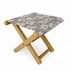 Holli Zollinger Indra Poppy Denim Folding Stool - Deny Designs - 2 of 3