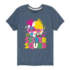 Boys' - Trolls - Poppy and Viva Sister Squad Short Sleeve Graphic T-Shirt - 1 of 4