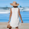 Women's Solid Sleeveless Crinkle Mini Dress - Cupshe - 4 of 4