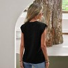 Women's Round Neck Sleeveless Jersey Top- Cupshe - 3 of 4