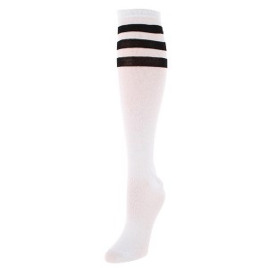 CTM Women's Top Striped Knee-High Fashion Sock (1 Pairs) - 1 of 2