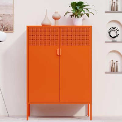 NicBex Steel File Cabinet with Adjustable Laminates, Side Cabinets Shoe Cabinets for office, Entryway