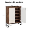 MAYEERTY Freestanding Shoe Cabinet, 9-Tier 40-45 Pairs Shoe Storage Rack - 4 of 4