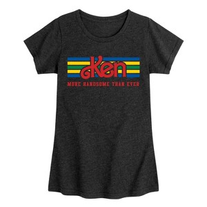Girls' - Barbie - Ken More Handsome Fitted Short Sleeve Graphic T-Shirt - 1 of 4