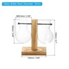 Unique Bargains Wood High Boron Silicon Glass Desktop Decorative Plant Terrarium Wooden Color - 2 of 4