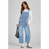Imily Bela Women's Denim Overalls with Loose Fit, Adjustable Straps, and Pockets - 4 of 4