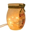 Stony Creek 4.0 Inch Merry Mice Small Pre-Lit Jar Christmas Lighted Glass Accent , Christmas Decor Music, Tea Mice (1PC) - 4 of 4
