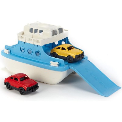Ferry Boat Bathtub Toy with Mini Cars, Floating Water Play Set for Kids