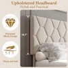Twin Bed Frame, Twin Size Upholstered Bed Frame, Twin Size Heavy-Duty Platform Bed Frame - 4 of 4