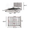 GDFStudio Brandi Contemporary Tufted Upholstered Queen Bed Frame with Diamond Stitching - 3 of 4