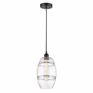 Vaz - 1 Light Cord Hung Mini Pendant In Industrial Style-9.88 Inches Tall and 8 Inches Wide - 1 of 1