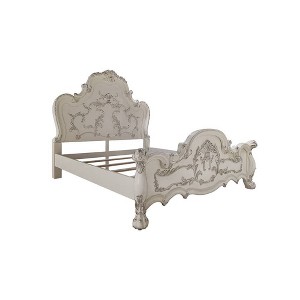 91" Queen Bed Dresden Traditional Carved Design & Claw Feet - Acme Furniture - 1 of 4