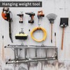 phiestina 4PCS U-Shaped Heavy Duty Hooks, Wall-Mounted Storage Tools, Ladder Hooks, Garage Hoist Hooks, Metal Garden Hose Brackets - 2 of 4