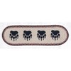 Earth Rugs Oval Stair Tread – Bear Paw Design, Braided Jute, Rustic Lodge Decor Accent, 27"x8.25" Oval Stair Rug - 3 of 3