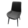 NicBex Set of 2/4 Modern Faux Leather Upholstered Dining Chairs with Black Metal Legs,Armless Accent Chairs for Dining Room,Kitchen,Restaurant - 4 of 4