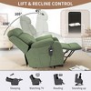 Electric Power Lift Recliner Chair for Elderly Fabric Recliner Chair for Seniors Side Pocket Remote Control Light Gray - 3 of 4
