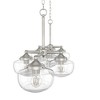 Hunter Fans 52" Saddle Creek Linear Chandelier Brushed Nickel Finish - 7 Light Modern Schoolhouse Style for Dining Room - 2 of 4