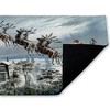 Stupell Industries Santa Sleigh Over Cabin Printed Outdoor Door Mat, design by Arlington Prints, 18"x30" - 2 of 4