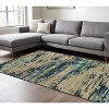 Sand And Green Wool Abstract Hand Tufted Area Rug - 2 of 4